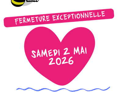 Fermeture Samedi 2 mai 2026